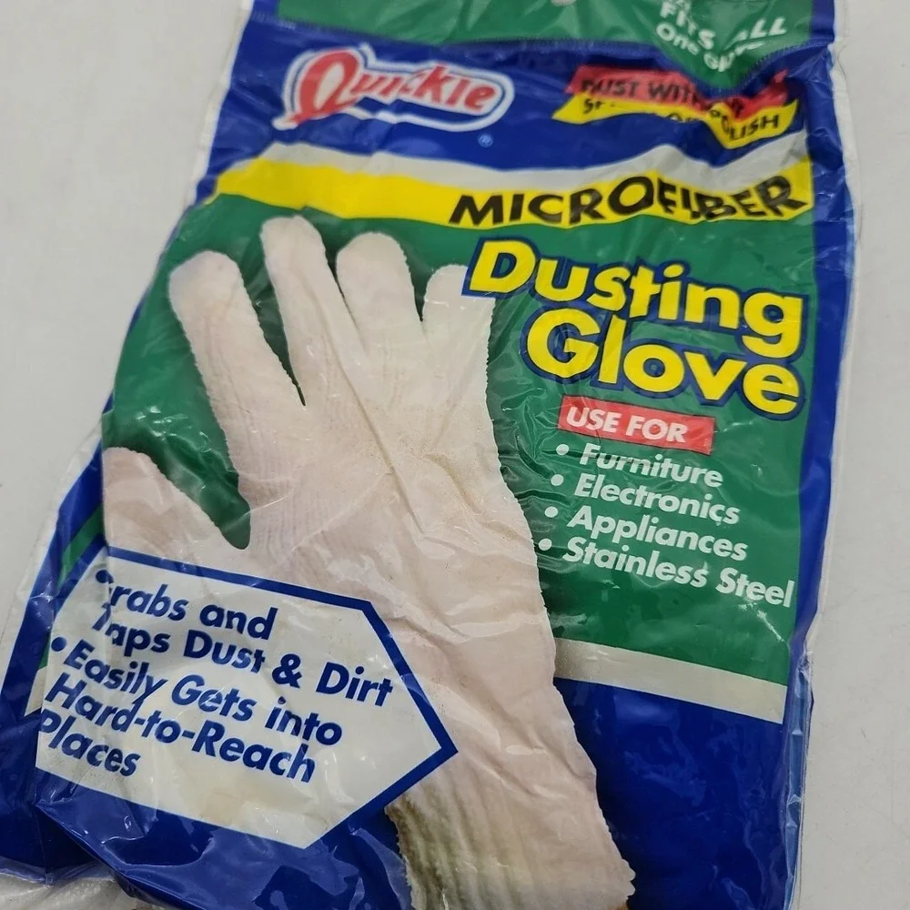 Quickie Microfiber Dusting Glove Deadstock NOS 2006 One Glove Fits All